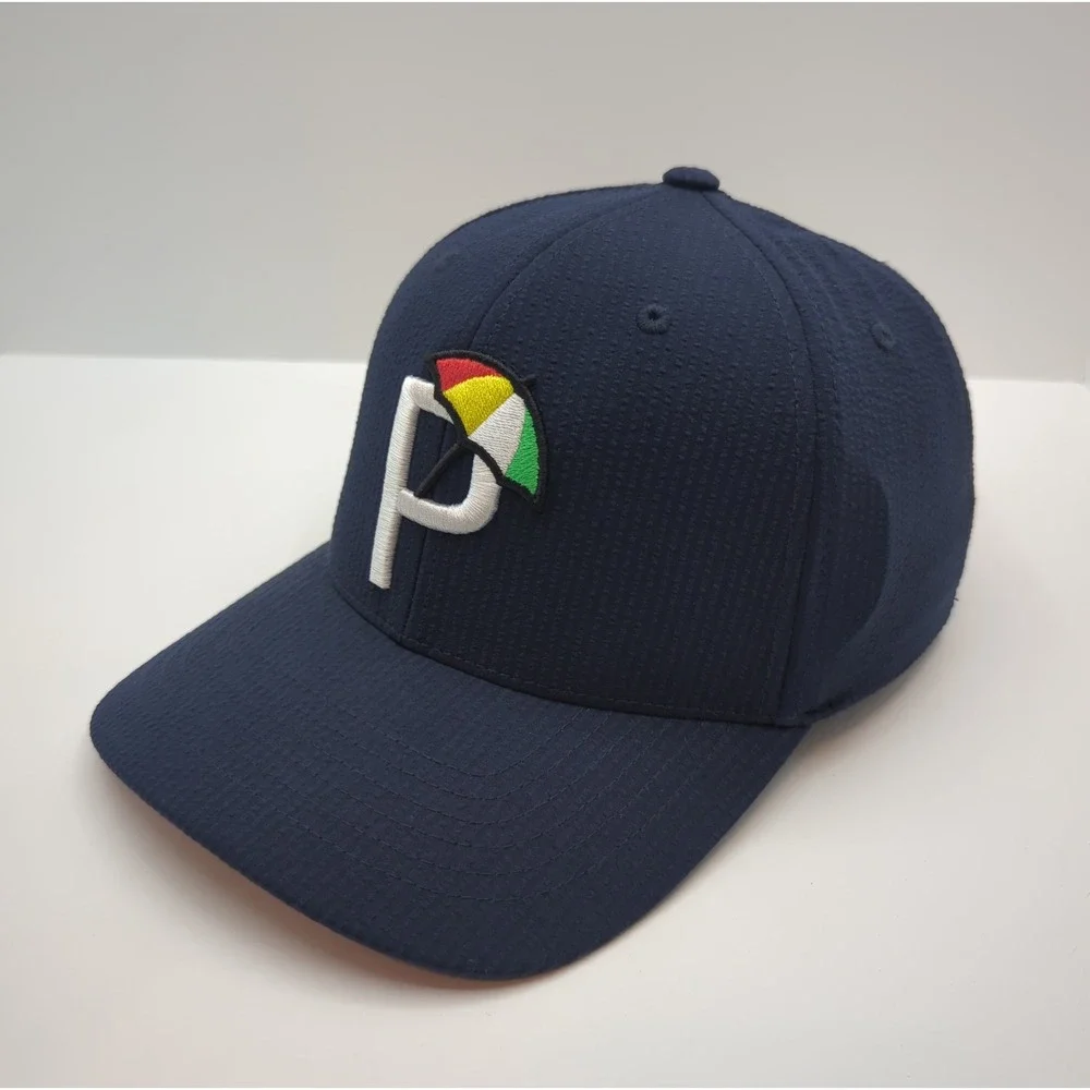 Puma x Arnold Palmer Seersucker Golf Hat Navy Snapback